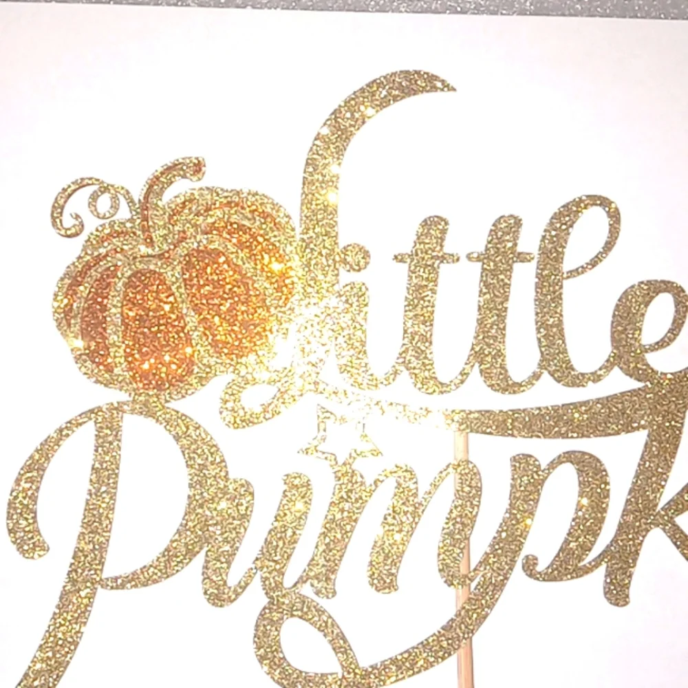Little Pumpkin Cake Topper